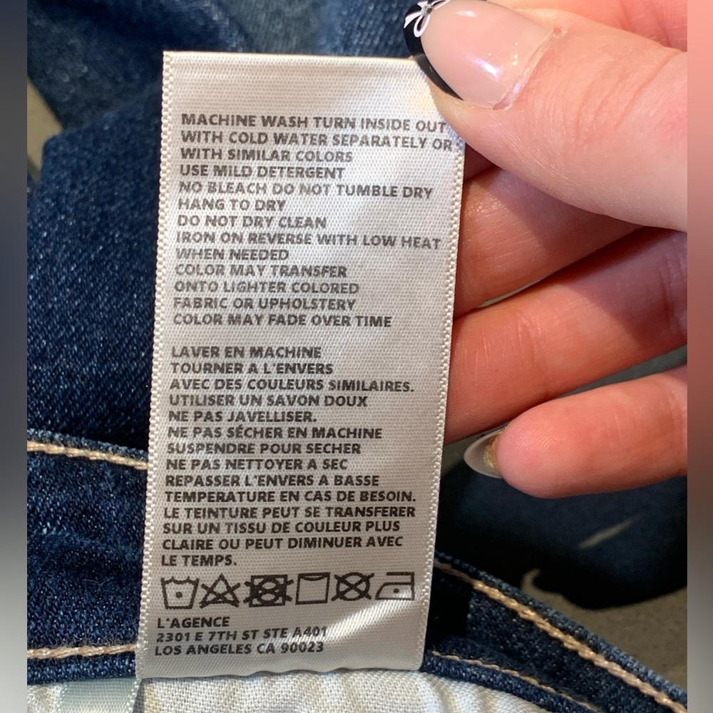 L'AGENCE Ruth High Rise Straight Jeans in Gardena - Picture 8 of 9
